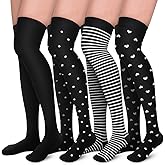 Aoliks Compression Socks for Women & Men 4 Pairs, Best Support for Nurses Running Travel