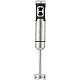 Amazon Basics 500 Watt Multi-Speed Immersion Hand Blender, Silver