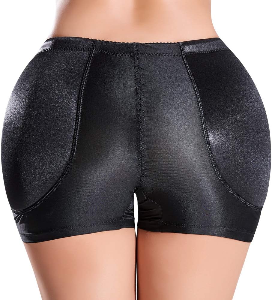 Women's Hip Enhancer Fixed Padded Panties Firm Control Panty Seamless Butt Lifter Underwear Shaper Shorts(UP Graded)