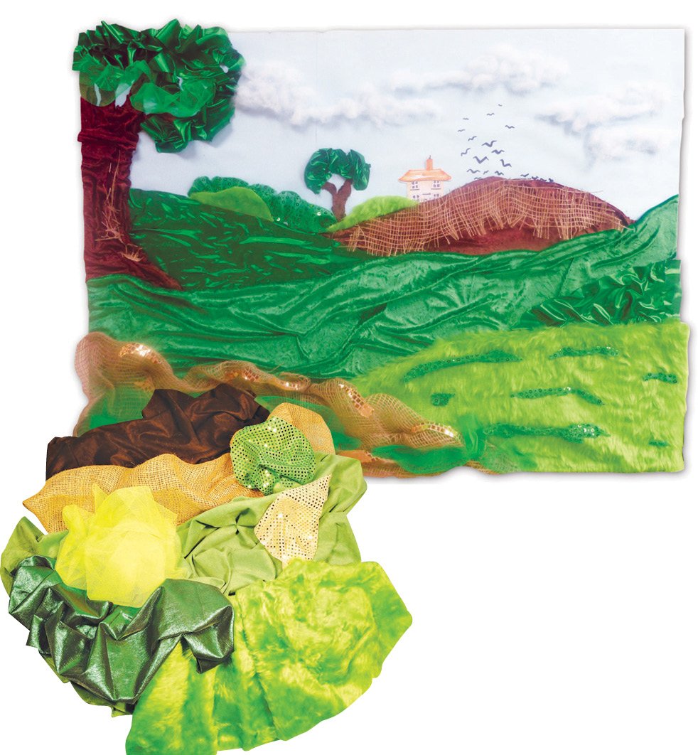 Springboard Landscape Classroom Fabric Display Pack - Coloured and Textured Craft Supplies for Schools - Classroom Display Resources for Teachers - Arts and Crafts for Kids — image 1