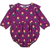 RuffleButts® Baby/Toddler Girls Long Sleeve Bubble Rompers