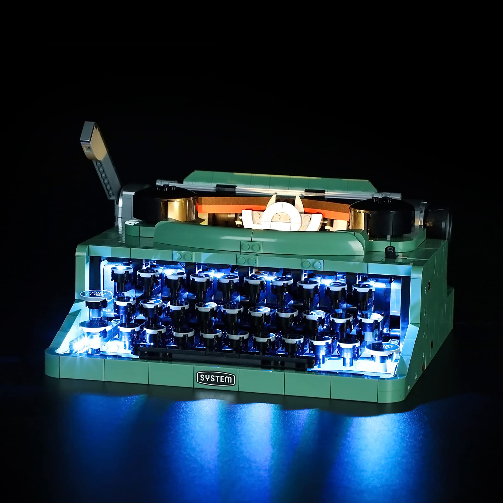 GEAMENT LED Light Kit Compatible with LEGO Typewriter - Lighting Set for Ideas 21327 Model (Building Set Not Included)