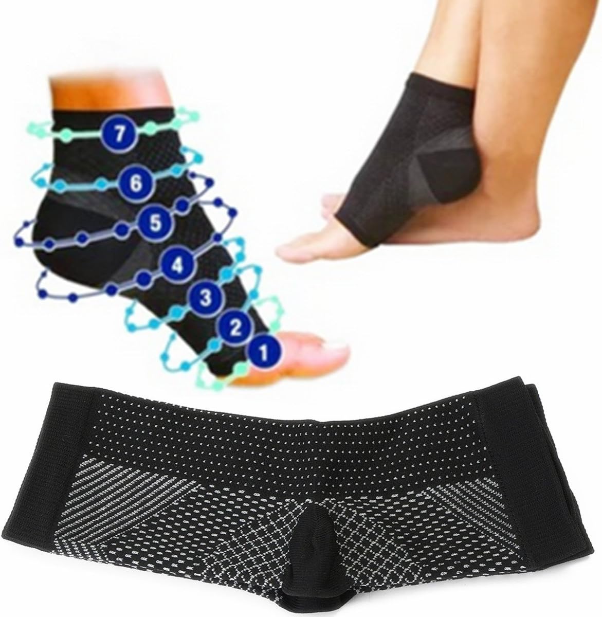 Compression Socks for Men & Women (15-20mmHg) Running, Medical, Athletic, Edema, Travel