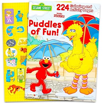 Buy Sesame Street Elmo Jumbo Coloring Book With Stickers 224 Pages Online At Low Prices In India Amazon In
