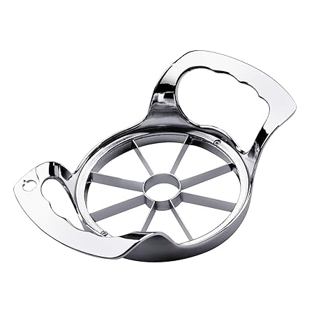 SAVORLIVING Apfelschneider Apfelteiler Edelstahl Apfelausstecher Apfel Corer 8 Klingen Silber Stainless Steel Apple Slicer, 8