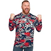 Zubaz NFL Men's Sublimated Graphics Long Sleeve Team T-Shirt, Official Fan Apparel (Small - 5XL)
