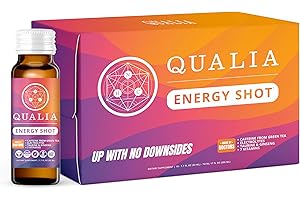 NEUROHACKER COLLECTIVE Qualia Energy Shot: Naturopathic Doctor-Formulated w/Ginseng, Lutein, Taurine, B. Vitamin Complex, Magnesium | Combats Brain Fog, Enhances Focus, Productivity | Zero Artificial Ingredients | 10 Shots