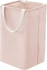 Amazon Basics Rectangular Fabric Storage Bin Tall Cube Dusty Pink