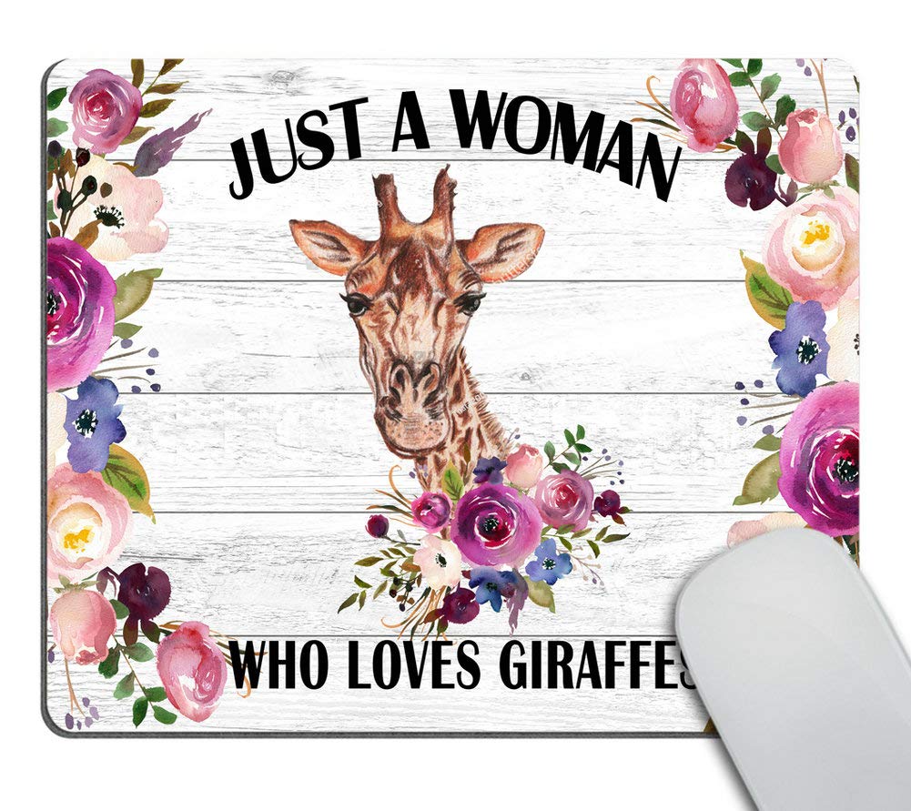 Wasach Giraffe Mouse Pad, Desk Accessories, Mouse Pads for Women, Funny Quote Mouse Pad, Giraffe Lover Present, Office Decor for Women, Desk Decor