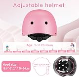 WayEee Kids Helmet & Pads Set Age 3-10 Bike Skateboard Roller Skating Pink view 4
