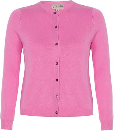 bubblegum pink cardigan