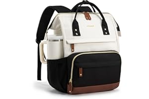 LOVEVOOK Laptop Backpack for Women, 15.6 Inch Work Business Backpacks Purse With Large Capacity, Waterproof Nurse Bag College Bookbag for School, Waterproof Casual Daypack for Travel