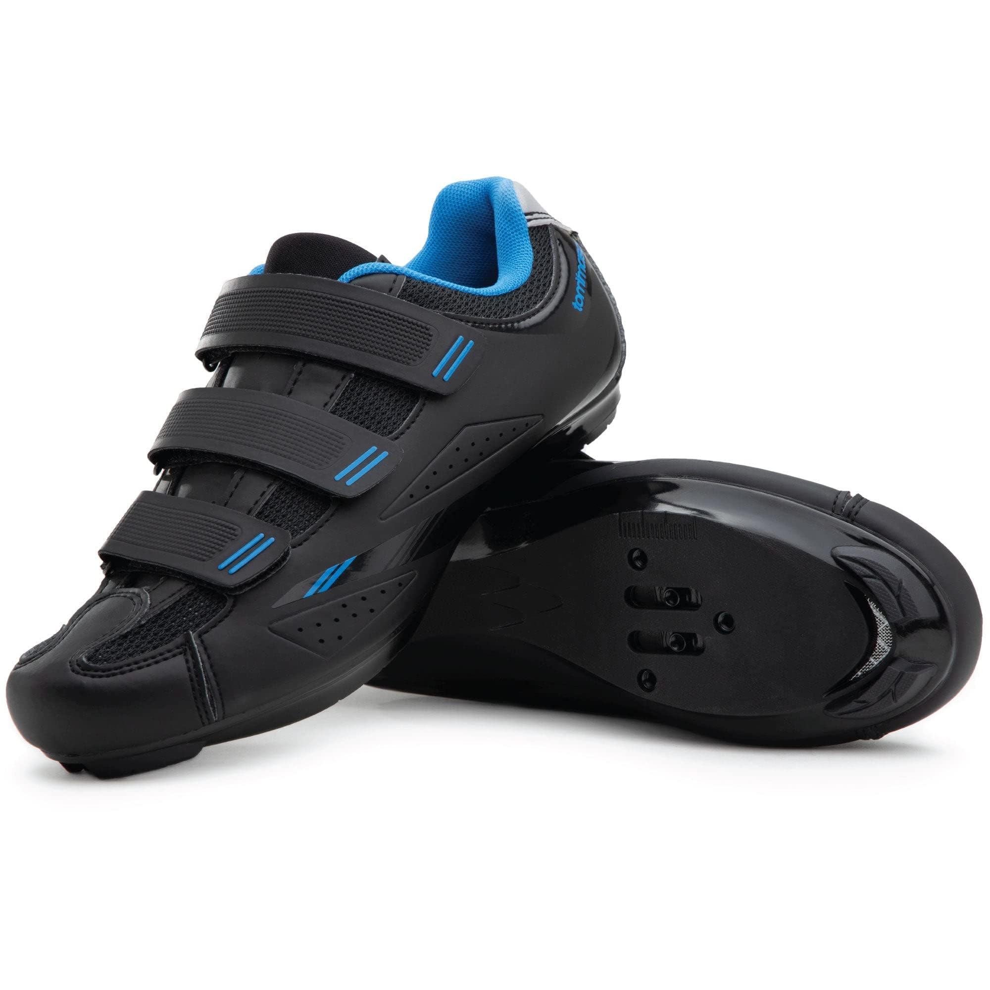 Photo 1 of Tommaso Pista 100 SPD & Peloton Shoes for Women—2 in 1—Road Bike & Indoor Cycling Shoes for Both Delta & SPD Cleats—Peloton Bike Accessories—No Cleats—Blue—Size 7.5US—38EU