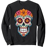 Halloween Sugar Skull Calavera Sweatshirt