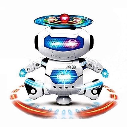 Shreeja Collections Dancing Robot with 3D Lights and Music