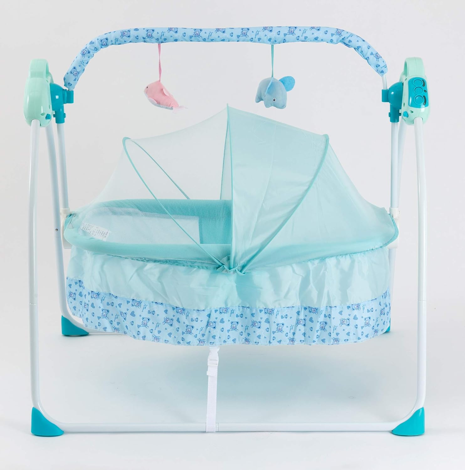 Blue Baby Bedside Baby Bed Cribs Folding Portable