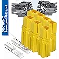 30 Amp Anderson Connectors, PP15 to 45, Yellow, w/12-16 AWG Heavy Duty Contact 30A, 600V (Pack of 7)