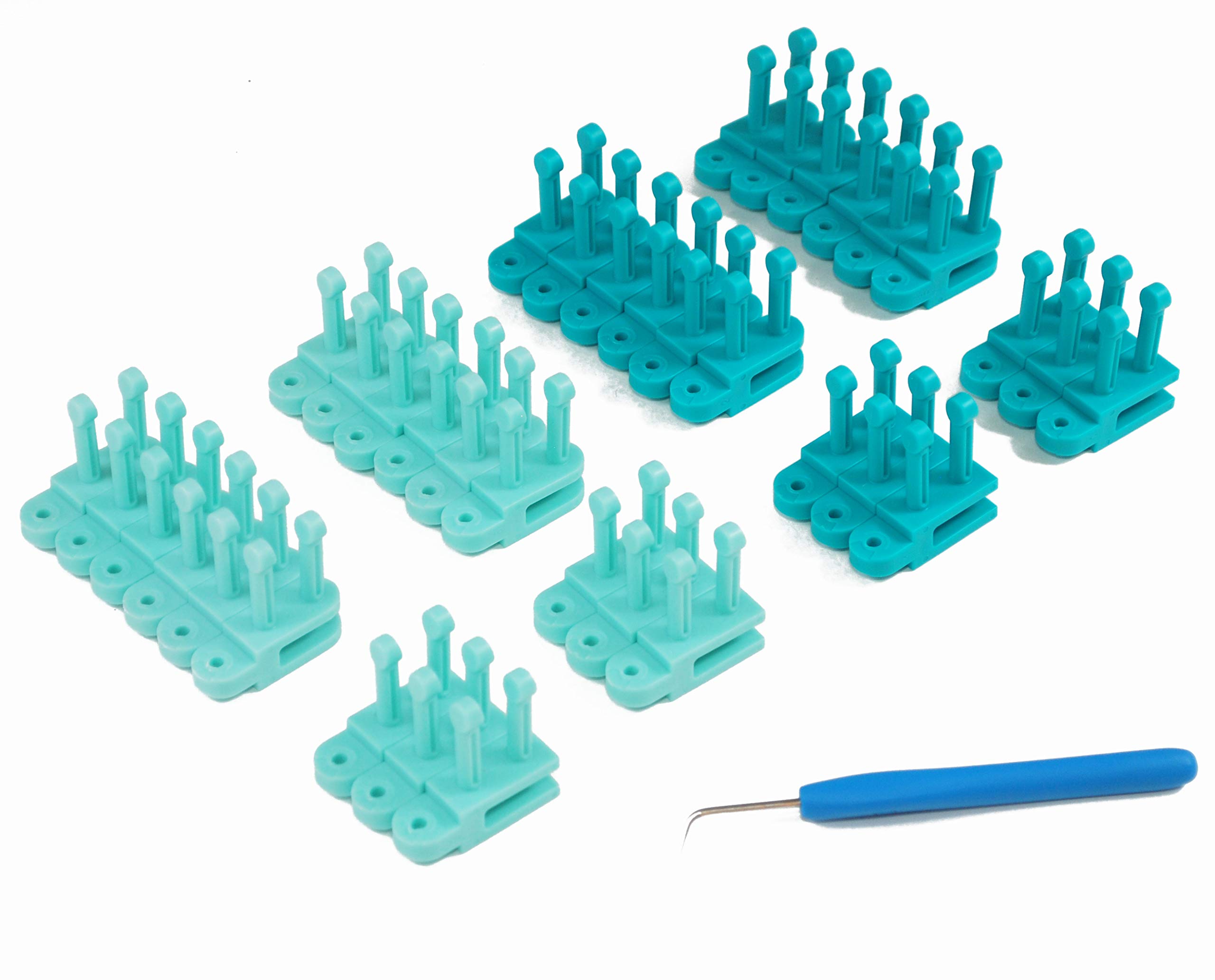 Authentic Knitting Board Flexee Loom Links Chunky, Large Gauge, for Bulky Yarn, 36 Links, 72 pegs