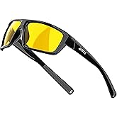 ATTCL Polarized Sunglasses Men for Fishing: UV Protection Lightweight TR90 Sports Wrap Sun Glasses Driving Golf Running