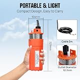 ECO-WORTHY 12V Solar Submersible Deep Well Water Pump 3m Cable view 4