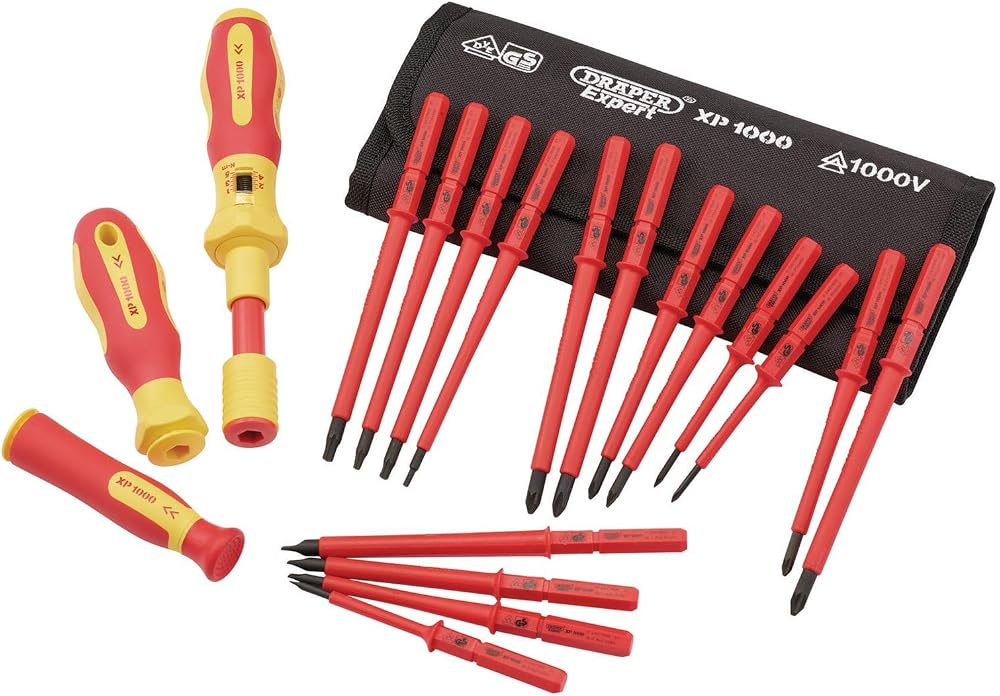 Draper XP1000 19 Piece Precision Screwdriver Set VDE Dual Insulated