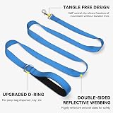 Joytale Padded Handle Dog Lead Double-Sided Reflective Nylon 1.2m SkyBlue view 5