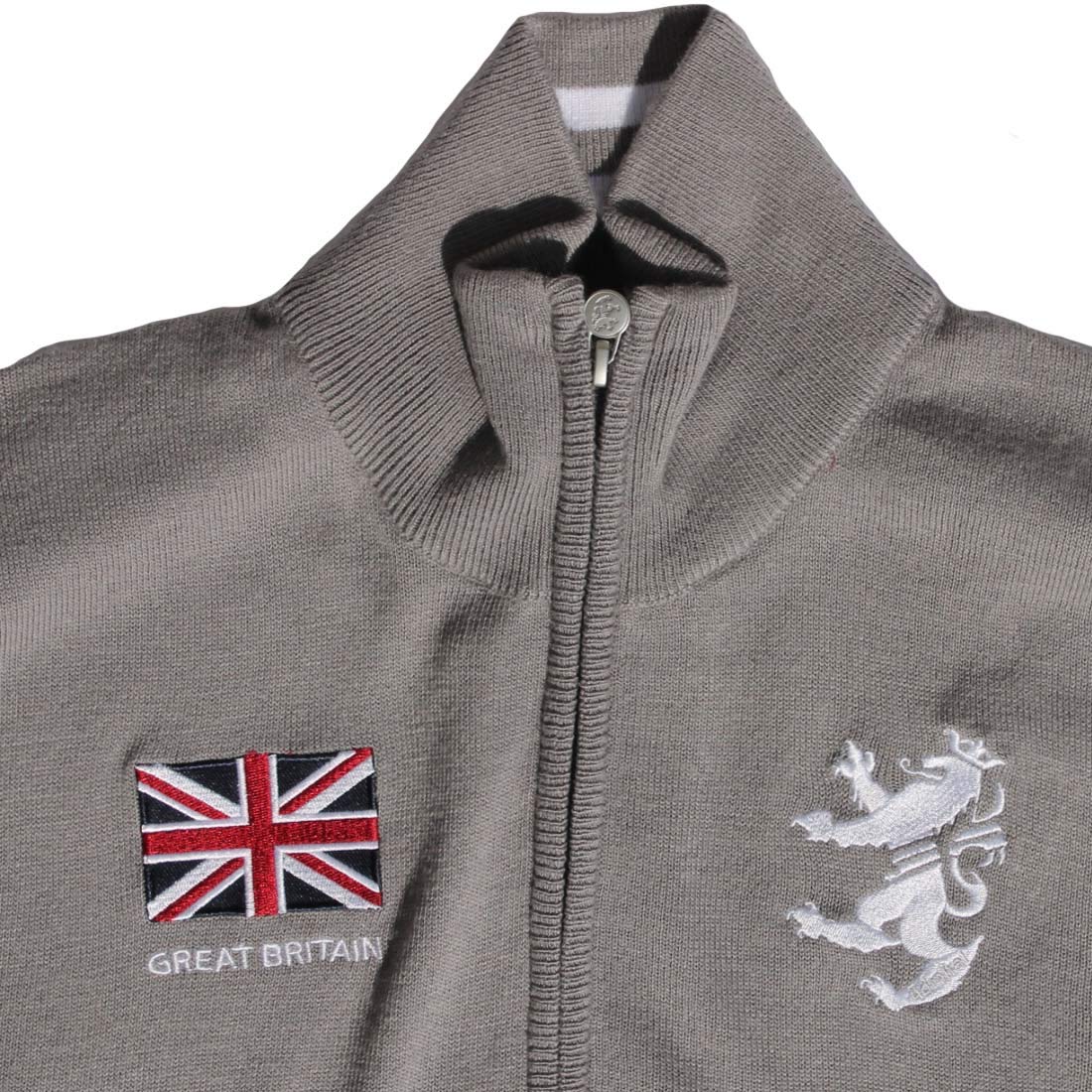 再再販 コートジャケット メンズ グレー アドミラルゴルフ Adma8t3 L Admiral B07jpyr4nn ニット フルジップセーター トラックジャケット Golf 受注生産品 Www Aiq Aiq Com Mx