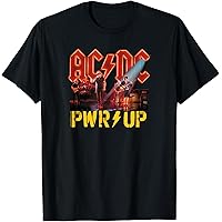 Amazon.com: AC/DC - PWR UP T-Shirt, Black, Small, Unisex, Short