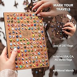 ENJOY THE WOOD 3D Wood World Map Wall Art Large