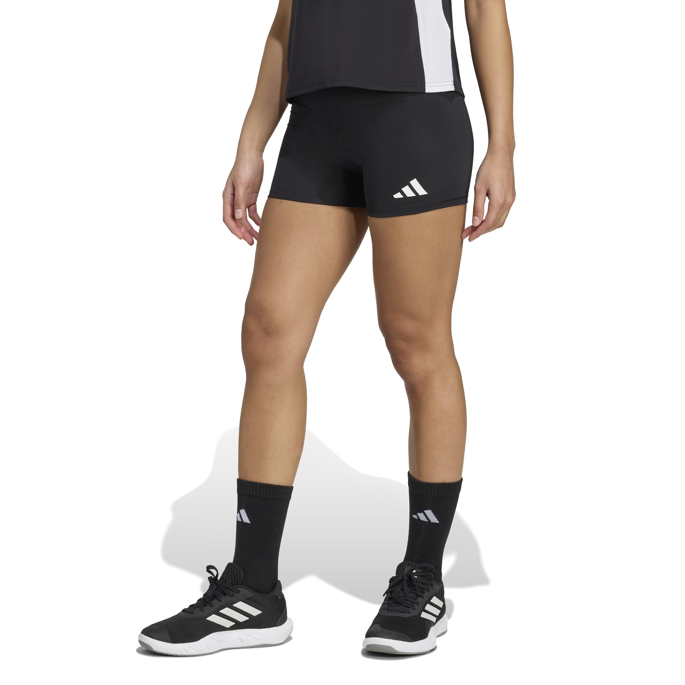 adidas Women’s Techfit Volleyball Period Proof Shorts, Black, Medium/5″