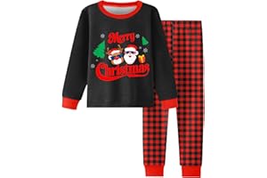 Fiodrimy Boys Pajamas 2 Pieces Pajama Set for Boy Dinosuar Long Set Sleepwear Soft & Cute for Kids 3-8 Years