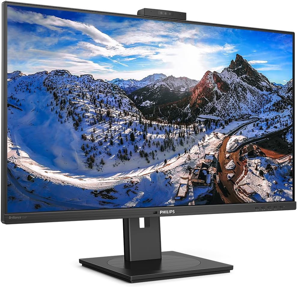 Philips 326P1H 32 inch QHD IPS Monitor USB-C Dock Webcam Speakers 75Hz 4ms