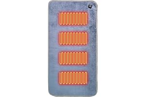 Heated Chair Pad - 45x90cm, USB Powered Portable Seat Warmer, Lightweight Bleachers Heat Cushion | Indoor Outdoor Heated Seat