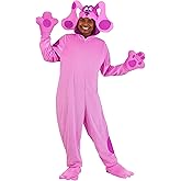 Blue's Clues Plus Size Magenta Costume for Women with Hood, Gloves, Shoe Covers & Tail for Halloween or Cosplay Parties