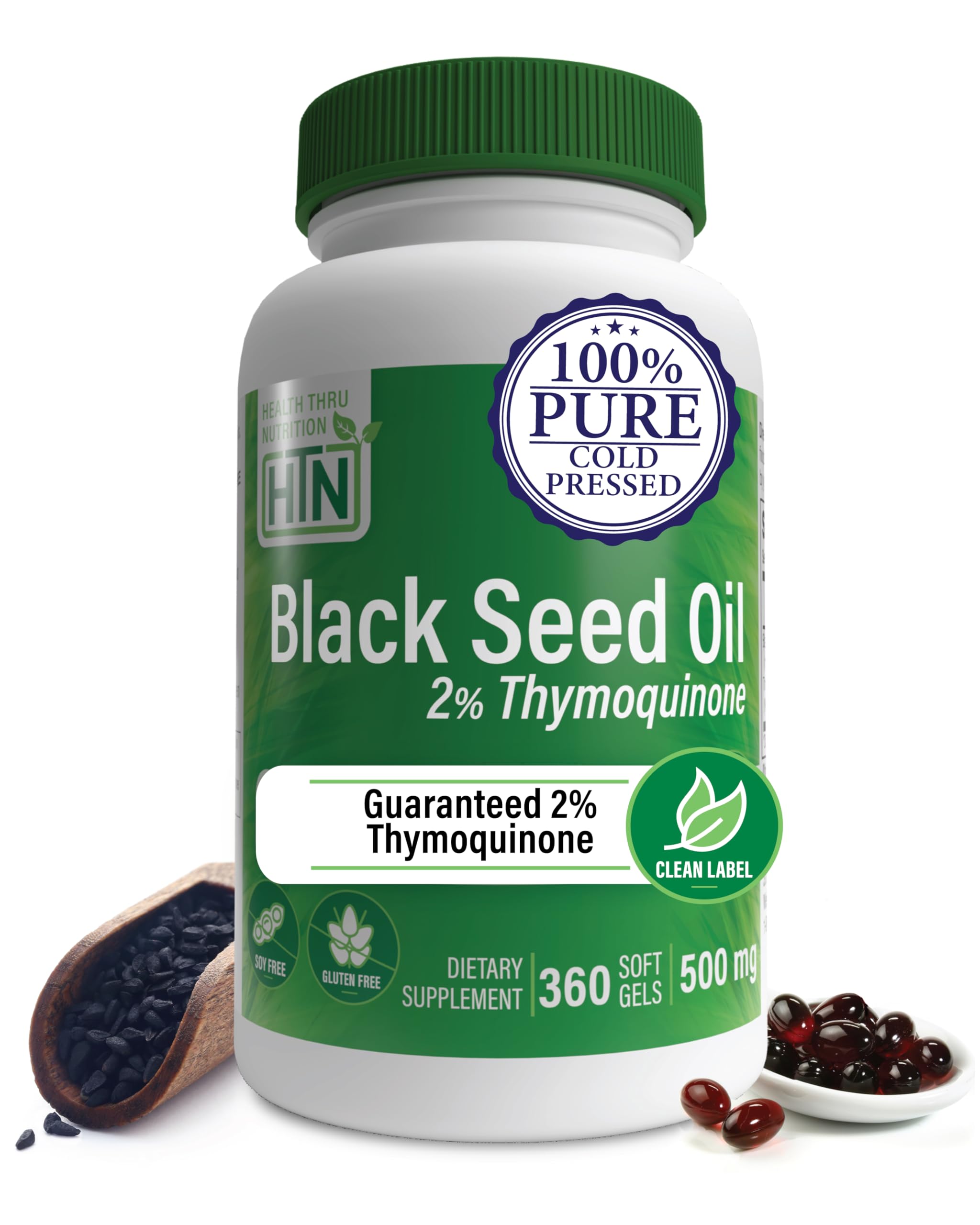 Black Seed Oil 500 mg 2% Thymoquinone