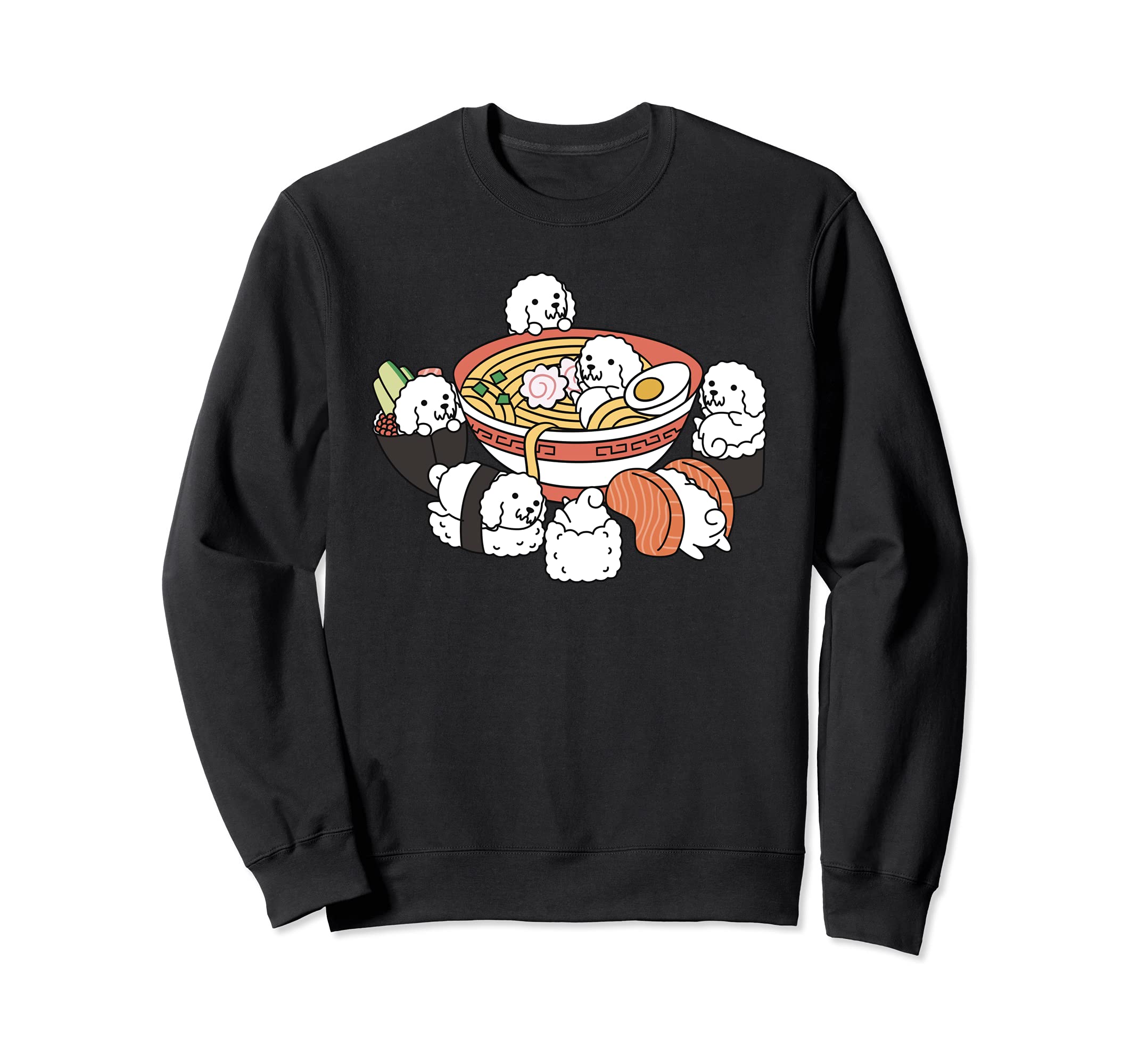 Ramen Sushi Bichon Frise Dog Sweatshirt
