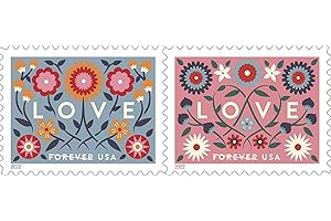 UNITED STATES POSTAL SERVICE Love 2022 Forever First Class Postage Stamps -- Valentine, Wedding, Celebration, Anniversary, Romance, Party -- 1 Sheet, 20 Stamps --