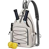 G4Free Pickleball Backpack, Men's & Women's Adjustable Crossbody Sling Bag, Lightweight Paddle Bag
