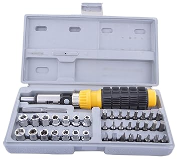 Hk Villa Multipurpose Tool Kit Screwdriver Set - 41 in 1 Pcs Tool Kit Screwdriver and Socket Set Screwdriver Set for Home Screwdriver kit Home Tool kit Set