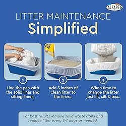 Alfapet Sifting Cat Litter Box Liners - Jumbo 10