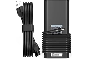 QIOUZW 130W 4.5mm Round Tip AC Adapter Laptop Charger for Dell XPS 15 7590 9530 9550 9560 9570 Inspiron 7348 Precision M3800 5510 5520 5530 5540 HA130PM130 0V363H DA130PM130 06TTY6 0RN7NW Power Supply Cord