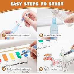 Shuttle Art Paint with Water Coloring Book for