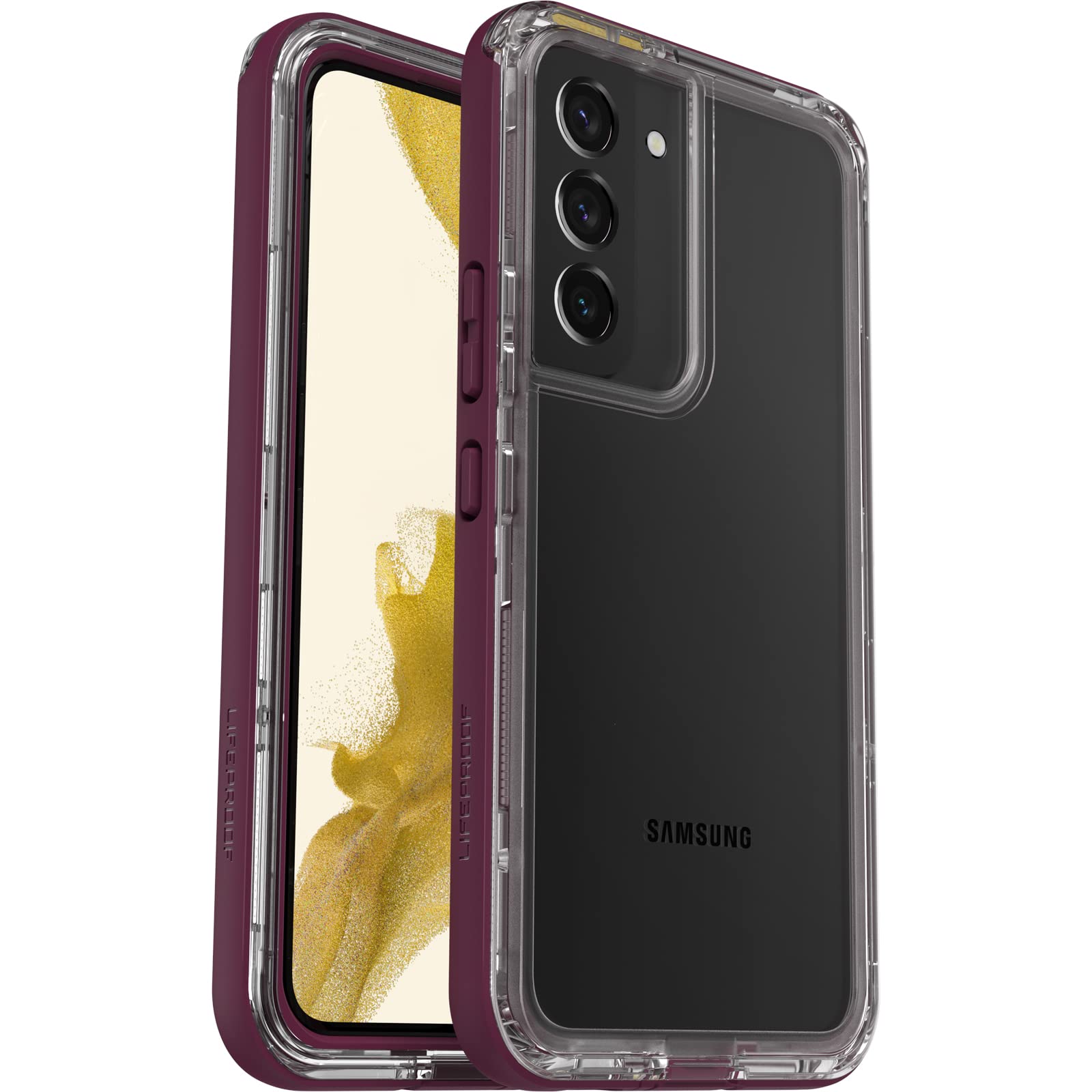 OtterBox LifeProof NEXT SERIES Case for Galaxy S22 - ESSENTIAL PURPLE (CLEAR/PURPLE)