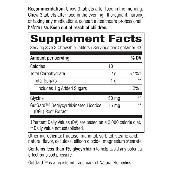 Comprimidos masticables Enzymatic Therapy DGL: Amazon.es: Salud y cuidado personal