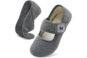 SCURTAIN Comfy House Slippers for Women Men Wide Diabetic Sock Slippers Soft Slip On Slippers Cozy Barefoot House Shoes