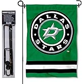 WinCraft Dallas Stars Circle Logo Garden Flag and Pole Stand Holder