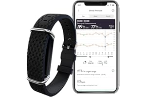 Hilo 24/7 Blood Pressure Monitor Bracelet | Clinically Validated IP68 Waterproof Medical Device, 25 Personalised App Insights
