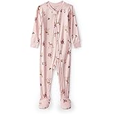 Carter's baby-girls Purelysoft Long-sleeve 2-way Zip Pajamas