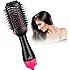 Hair Dryer Brush, Hot Air Brush, One Step Hair Dryer & Volumizer 3 in 1 Upgrade Feature Anti-scald Negative Ion Hair Straightener Brush with Smooth Frizz and Ionic Technology HaoXuan