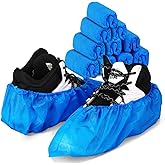 Green Convenience Shoe Covers Disposable,Dust proof,100 Pack(50 Pairs) | Boot Cover Waterproof,The Size Fit Most, Non-slip, Blue, Protect Your Shoes, Floor, Carpet